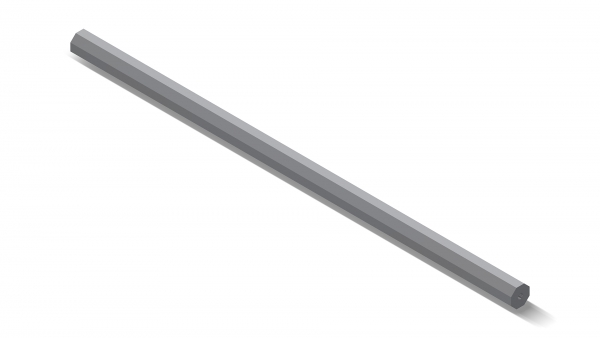 Blackpowder Blank OCTAGON - Twist:450mm | .44 | WS:22 mm | L:285 mm | Cr-Moly Steel